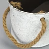 Kép 4/4 - Madárkás bádog ovál kaspó 24,5x13x9cm 40/#