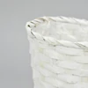 Kép 2/2 - Bambusz kaspó fehér 16cm 300/#