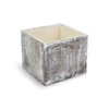 Kép 1/2 - Dekoláda szürkésbarna koptatott kocka 13x13cm 48/#