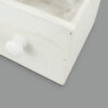 Kép 2/3 - Kocka dekoláda fehér gombbal 13x13cm