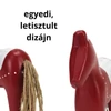 Kép 3/3 - Piros-fehér fa ló 23cm 24/#