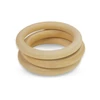 Kép 1/5 - Natúr fa karika 7,5cm 3db/csomag