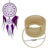 Kép 2/2 - Fa karika álomfogóhoz, makraméhoz 13cm*1cm 10db/csomag