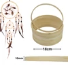 Kép 1/2 - Fa karika álomfogóhoz, makraméhoz 18cm*1cm 10db/csomag