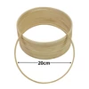 Kép 3/3 - Fa karika álomfogóhoz, makraméhoz 20cm*1cm 10db/csomag