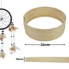 Kép 1/2 - Fa karika álomfogóhoz, makraméhoz 30cm*1cm 10db/csomag
