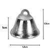 Kép 2/4 - Fém csengő ezüst 1,6cm 30db/cs