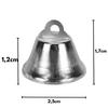 Kép 2/4 - Fém csengő ezüst 2,5cm 30db/cs