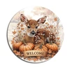 Kép 1/3 - Nyomtatott fa tábla koszorú közép - Bambi welcome 