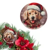 Kép 2/2 - Nyomtatott fa tábla - Karácsonyi golden retriever 3db/csom