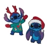 Kép 1/2 - Nyomtatott dekorkarton - Stitch karácsonyi figura 2db/csomag