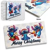 Kép 2/2 - Nyomtatott fa tábla - Stich Merry Christmas 24,3x13cm