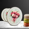 Kép 2/3 - Nyomtatott dekorkarton - Macaron csokor ovál tábla 3db/csomag