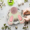 Kép 2/4 - Nyomtatott dekorkarton - Nyuszi popi mályva 20cm