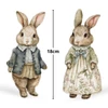 Kép 2/4 - Nyomtatott dekorkarton - Klasszik nyuszi pár 18cm 2db/csomag