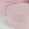 Kép 3/5 - Kerek papírdoboz pasztellrózsa 3db/szett
