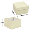 Kép 2/2 - Papírdoboz négyzet 8,5*8,5cm bézs 6db/szett