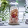 Kép 2/6 - Üvegbúra fa talppal 12*20cm 