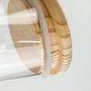 Kép 3/3 - Üvegbúra fa talppal 6,5*12cm 