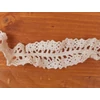Kép 2/2 - Gumis pamut csipke - ekrü 2,5cm*2méter