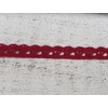 Kép 5/5 - Meggyszín pamut csipke 1cm*20m