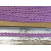 Kép 1/5 - Orgonalila pamut csipke 1cm x 2méter