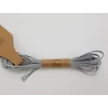 Kép 2/3 - Sodrott zsinor 2mm ezüst 3m x 10db - OKOS ÁR