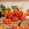 Kép 3/4 - Dekorációs tök - narancssárga 6cm 5db/csomag