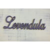 Kép 1/4 - Fa "Levendula" felirat  lila 15cm