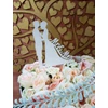 Kép 2/2 - Fa - Tortadísz "Mr&Mrs" fehér  17cm