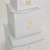 Kép 3/7 - Kocka papírdoboz " For you" fehér 3db/szett 18/#