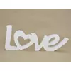 Kép 2/2 - Love felirat fából fehér 100/#