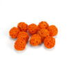 Kép 1/3 - Vessző gömb narancs 3cm 10db/csomag