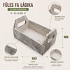 Kép 3/4 - Füles fa ládika szürkésbarna