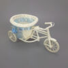 Kép 1/5 - Műanyag tricikli kosárral nagy - kék