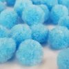 Kép 2/2 - Kék zsenília pompon 1,5cm 100db/cs