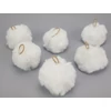 Kép 1/2 - Pihe-puha szőrgombóc 8cm 6db/cs fehér
