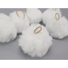 Kép 2/2 - Pihe-puha szőrgombóc 8cm 6db/cs fehér