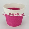 Kép 1/4 - Köteles kaspó masnival nagy magenta