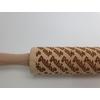 Kép 1/3 - Kekszmintázó sodrófa - Boldog Karácsonyt 39cm