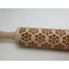 Kép 2/3 - Kekszmintázó sodrófa - Hópihe 38cm