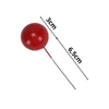 Kép 2/2 - Beszúrós bogyó 3cm-es piros 15db/cs
