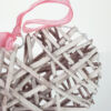 Kép 2/3 - Vessző szív fém vázon pasztell rózsaszín 25cm 60/#