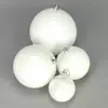 Kép 2/2 - Fehér műanyag díszíthető gömb 12cm 120db/#