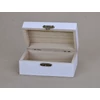 Kép 2/2 - Fadoboz fehér 12x7cm, magasság:5cm