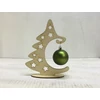 Kép 3/3 - Natúr fa gömbtartó fenyő 21cm
