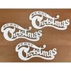 Kép 1/3 - Merry Christmas íves 20cm fehér 3db/csomag