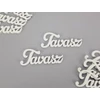 Kép 1/2 - Fehér "Tavasz" felirat 9cm 8db/csomag
