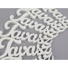 Kép 2/2 - Fehér "Tavasz" felirat 9cm 8db/csomag
