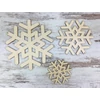 Kép 2/2 - Natúr fa - Felfűzhető hópihék 20-15-10cm 3db/csomag - KIFUTÓ